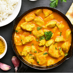 Curried chicken curry bowl